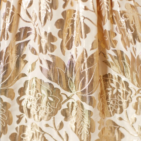 Anthropologie Golden Floral Skirt size 12 - Picture 4 of 4